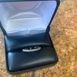 14K Solid Yellow Gold Diamond Wedding Band Size 7.5